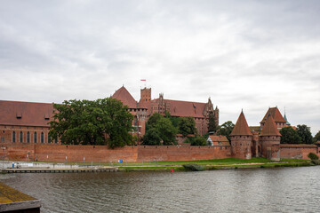 Naklejka na ściany i meble Malbork Castle, formerly Marienburg Castle, the seat of the Grand Master of the Teutonic Knights, Malbork, Poland