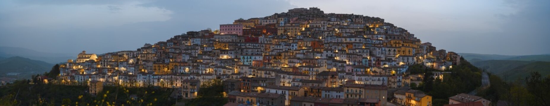 ancient town of Calitri, state of salerno, campania, italy