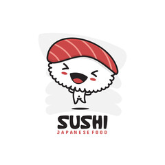 Cute sushi mascot character