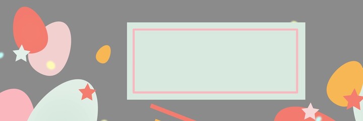 Easter banner for text. Applicable to covers, voucher, posters, flyers and banner designs