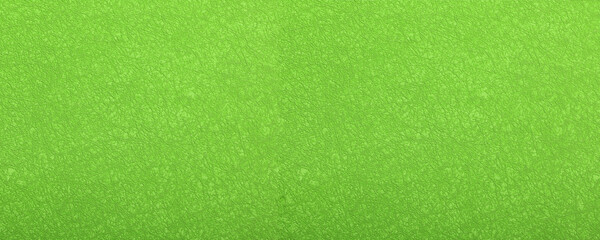 Clean green leather fullframe texture. High resolution. Empty color leatherette closeup macro background
