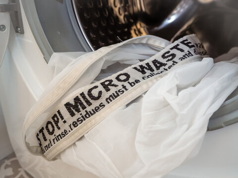 Laundry Bag For Capturing Microplastics Released From Synthetic Textile Products.