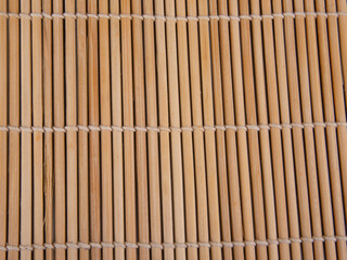 Bright bamboo mat for food texture or background