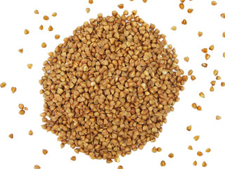 Buckwheat isolated on white background
