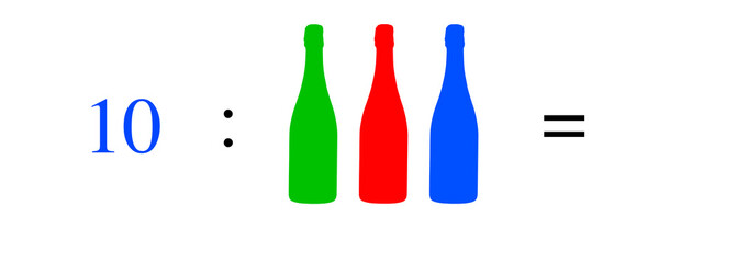 Simple mathematical problems, addition, subtraction, multiplication and division.