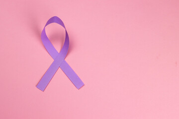 purple ribbon, Symbol of Epilepsy, Alzheimer's disease, Pancreatic cancer, Thyroid cancer