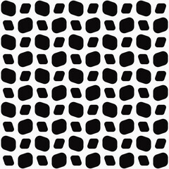 Black Checkered Stones. Vector Black Checkered Stones Black Color. White Background.