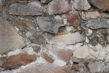 wall from a chipped stone, background, texture