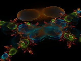 Imaginatory fractal background generated Image