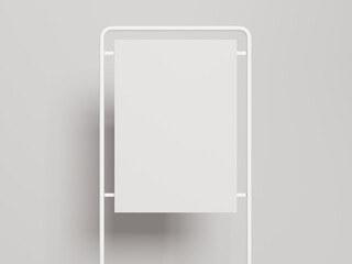 blank white billboard