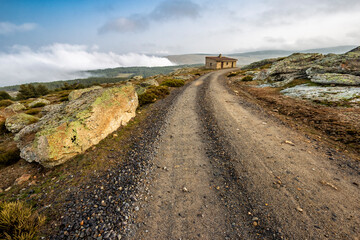Refugio en la Sierra de Guadarrama. Robledondo. Madrid. España. Europa.