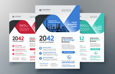 City Background Business Book Cover Design Template