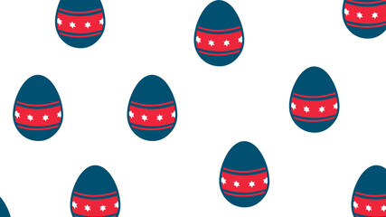 Wallpaper or greeting card of easter eggs. Pattern.