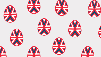 Pattern of eggs for easter day holidays.
