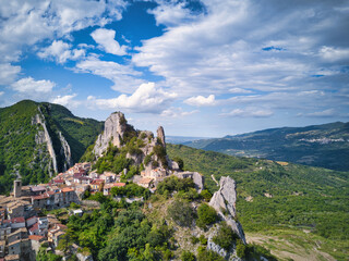 Fototapeta na wymiar View of Pennadomo, Chieti, Abruzzo, Italy