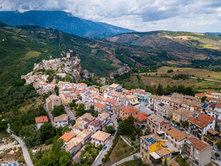 Fototapeta na wymiar View of Roccascalegna, Chieti, Abruzzo, Italy