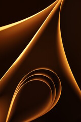 goldene Linien auf schwarzen Hintergrund