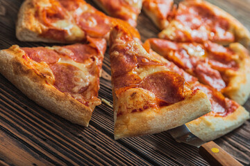 Pizza delicious and fast food