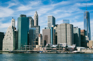Obraz na płótnie Canvas New York Skyline Across The Hudson River, New York