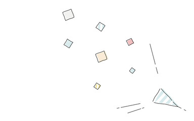 Hello New Worldと書かれた色鉛筆のグラフィック素材のベクターイラスト Wall Mural Tkm Hello New Worldと書かれた色鉛筆のグラフィック素材のベクターイラスト Wall Mural Tkm