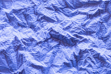 blue crumple paper texture can be use as background
