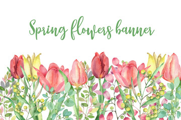 Spring flower template