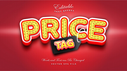 Price Tag Text Effect