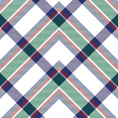 Christmas Chevron Plaid Tartan textured Seamless Pattern Design