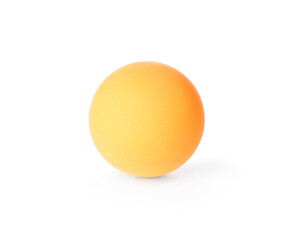 Orange ping pong ball isolated on white
