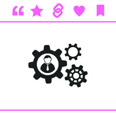 Simple black vector icon on white background