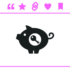 Simple black vector icon on white background