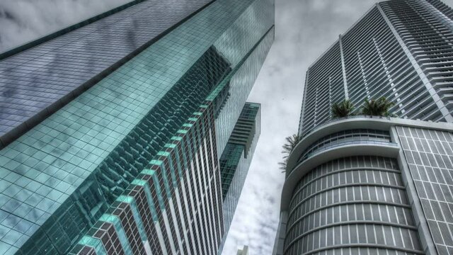 Miami skyscrapes Timelapse HDR