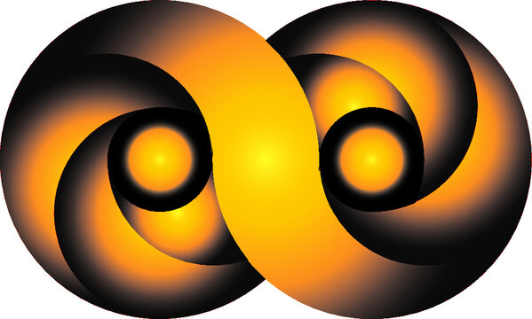 Infinite logo Design 3d  with gradian in illustrator