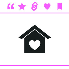 Simple black vector icon on white background