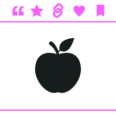 Simple black vector icon on white background