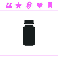 Simple black vector icon on white background