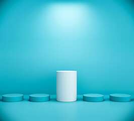 5 cylinders one above the rest