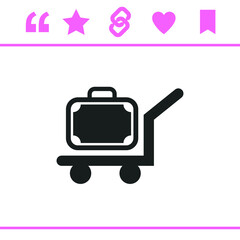 Simple black vector icon on white background