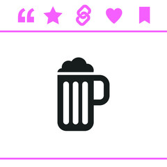 Simple black vector icon on white background