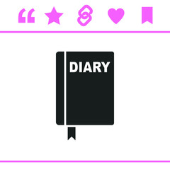 Simple black vector icon on white background