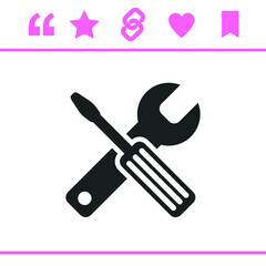 Simple black vector icon on white background