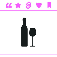 Simple black vector icon on white background