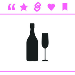 Simple black vector icon on white background