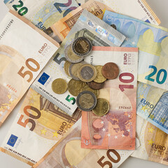 Euro currency as a means of payment.