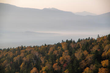秋の上士幌町三国峠の風景
