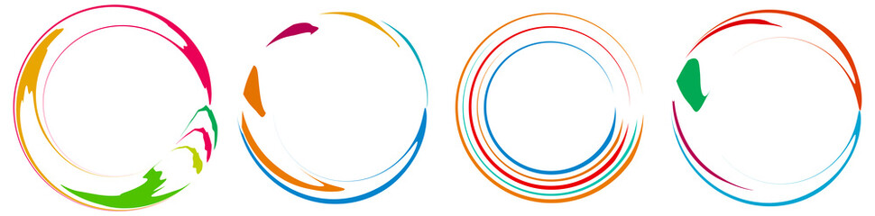 Spiral, swirl, twirl icon, design element vector illustration