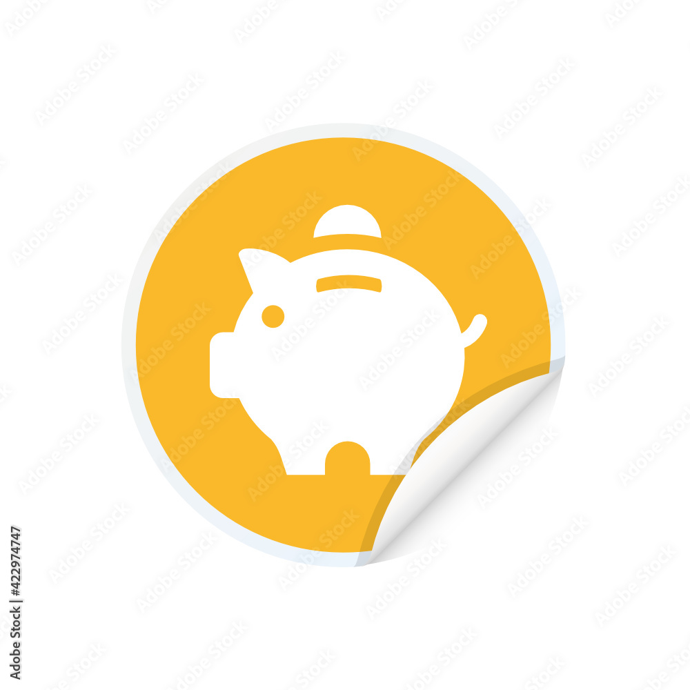 Poster Piggy Bank - Sticker