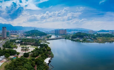 Foto op Canvas Urban environment of Nan'an Park, Ningde City, Fujian Province, China © Weiming