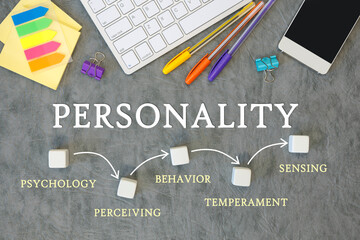 PERSONALITY CONCEPT. Office desk with accessories
