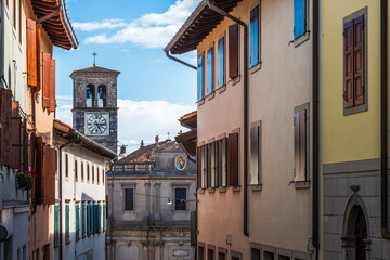 Glimpses of the ancient village of San Daniele del Friuli. Country of the famous raw ham.